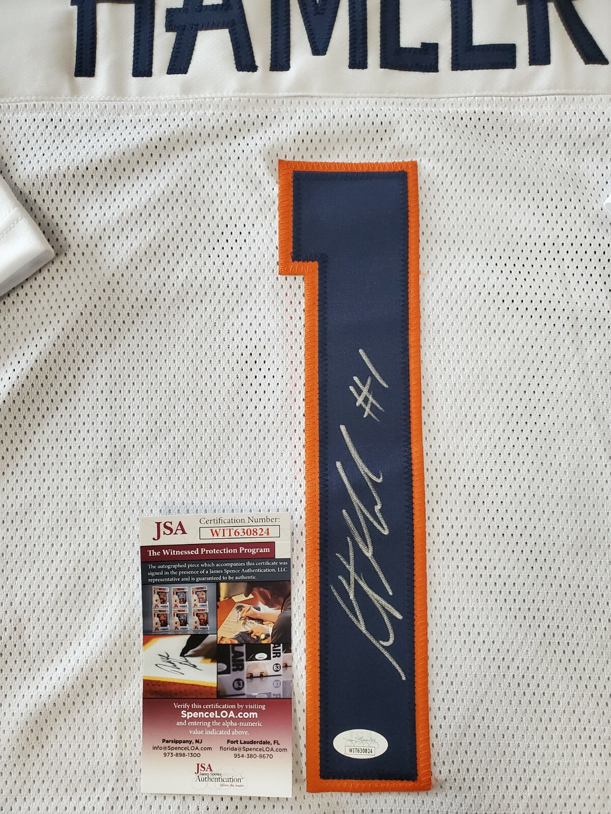 Kj Hamler Autographed Signed Denver Broncos Jersey Jsa  Coa