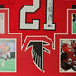 Framed Atlanta Falcons Deion Sanders Autographed Jersey Beckett Holo