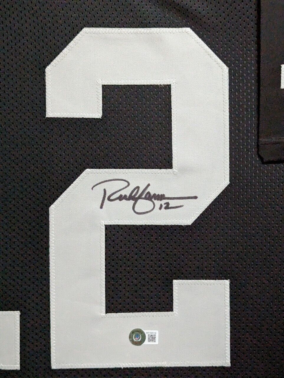 MVP Authentics Framed Las Vegas Raiders Rich Gannon Autographed Signed Jersey Beckett Holo 495 sports jersey framing , jersey framing