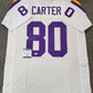 Minnesota Vikings Cris Carter Autographed Signed Jersey Beckett Coa