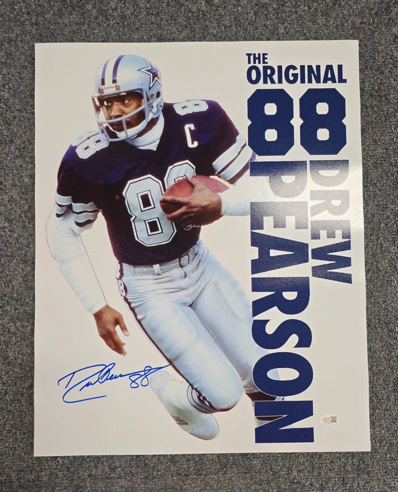 Dallas Cowboys Drew Pearson Autographed Signed Inscribed 16X20 Photo Jsa Coa