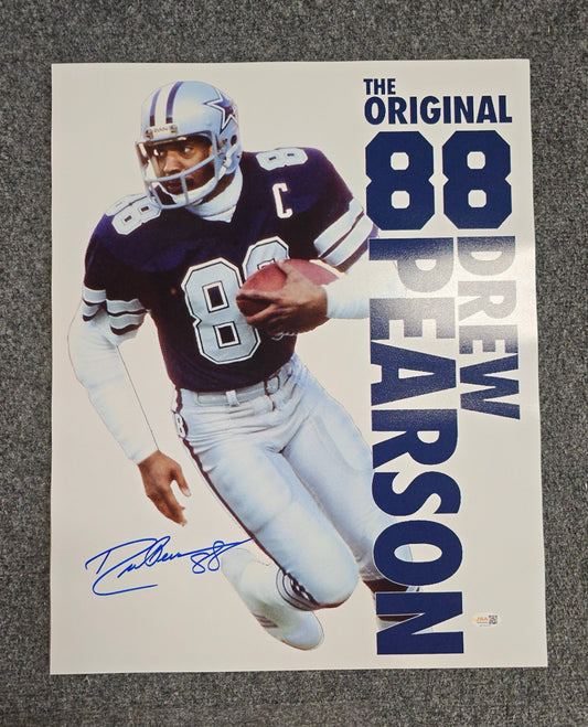 Dallas Cowboys Drew Pearson Autographed Signed Inscribed 16X20 Photo Jsa Coa
