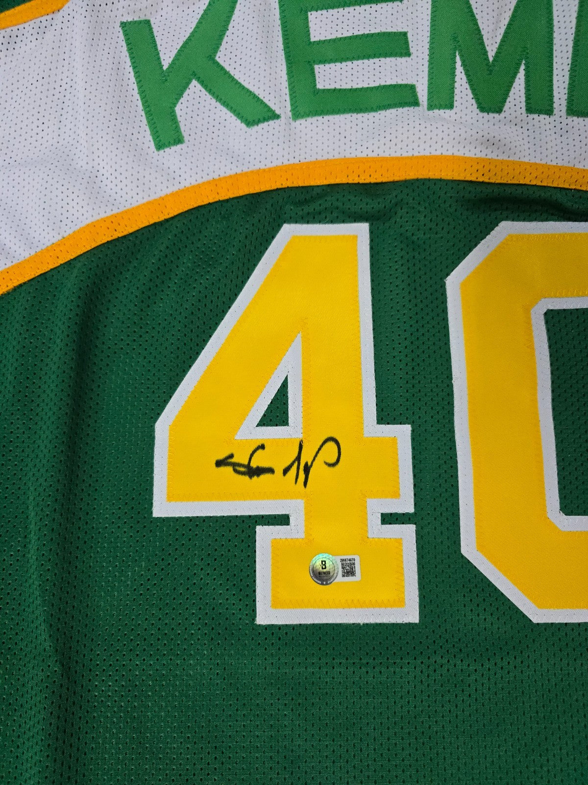 Seattle Supersonics Shawn Kemp "Reign Man" Autographed Signed Jersey Beckett
