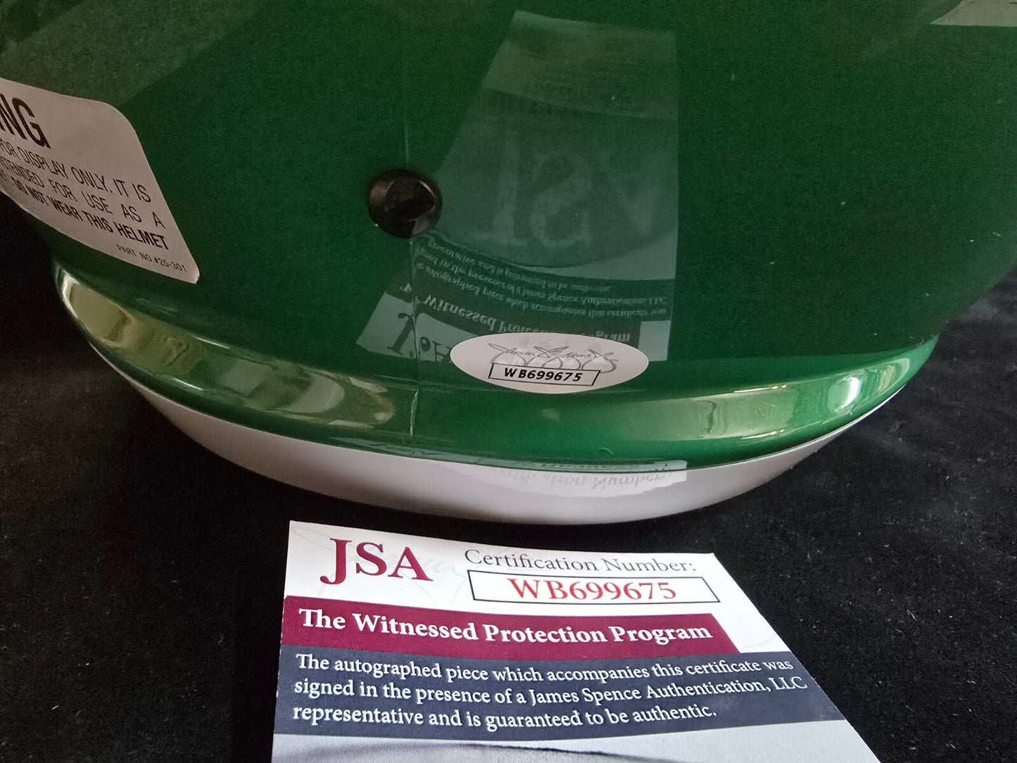 Philadelphia Eagles Fletcher Cox Signed Full Size Kelly Replica Helmet Jsa Coa