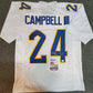 Pitt Panthers Phil Campbell Iii Signed Inscr. "Lets Go Pitt!" Jersey Jsa Coa