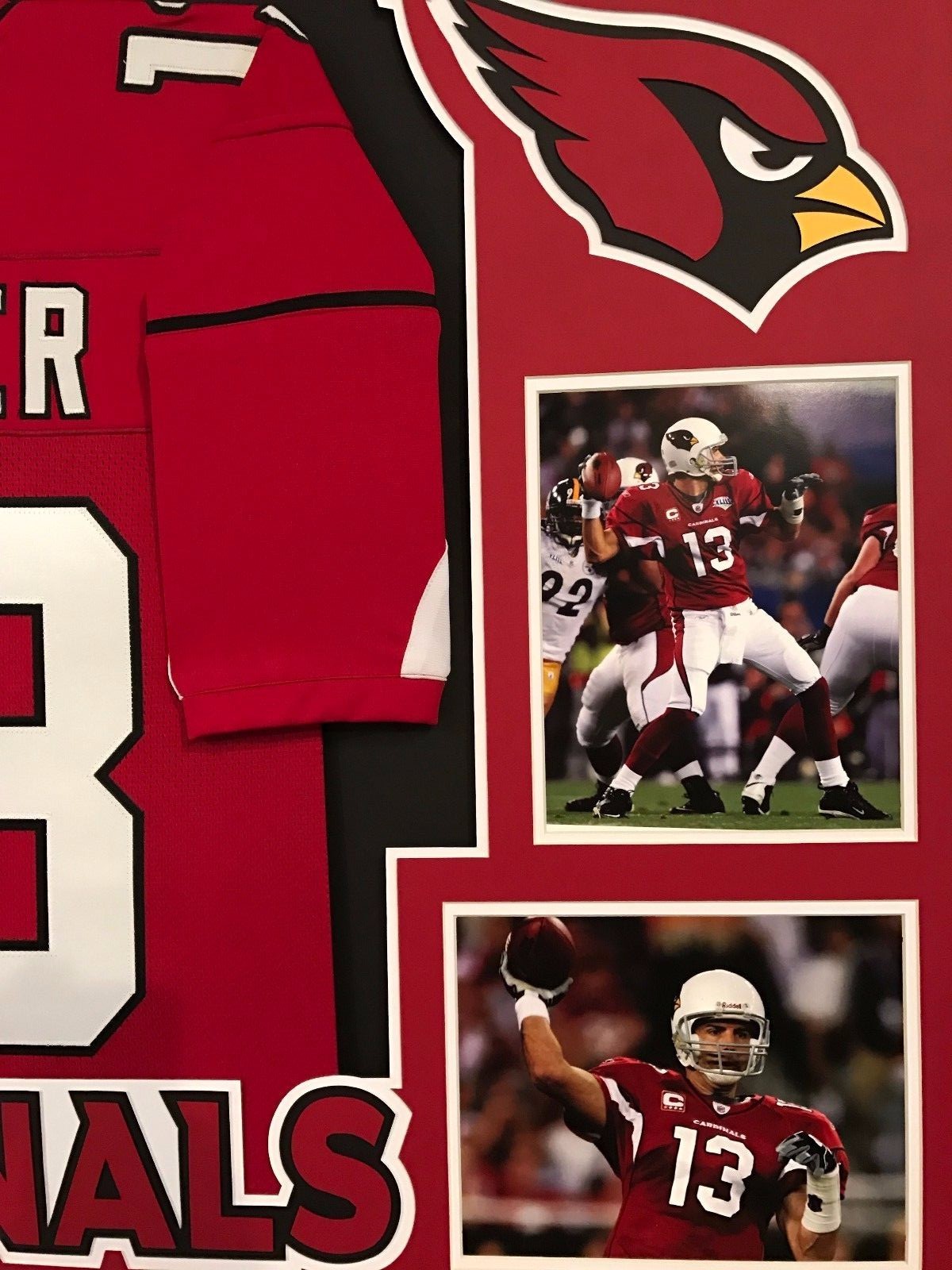 Framed Kurt Warner Autographed Signed Arizona Cardinals Jersey Aaa Holo
