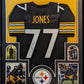 Framed Pittsburgh Steelers Broderick Jones Autographed Signed Jersey Jsa Coa
