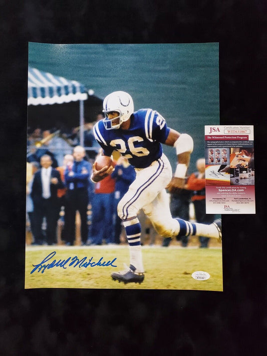 MVP Authentics Indianapolis Colts Lydell Mitchell Autographed Signed 11X14 Photo Jsa Coa 49.50 sports jersey framing , jersey framing