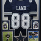 Framed Dallas Cowboys Ceedee Lamb Autographed Signed Jersey Jsa Coa