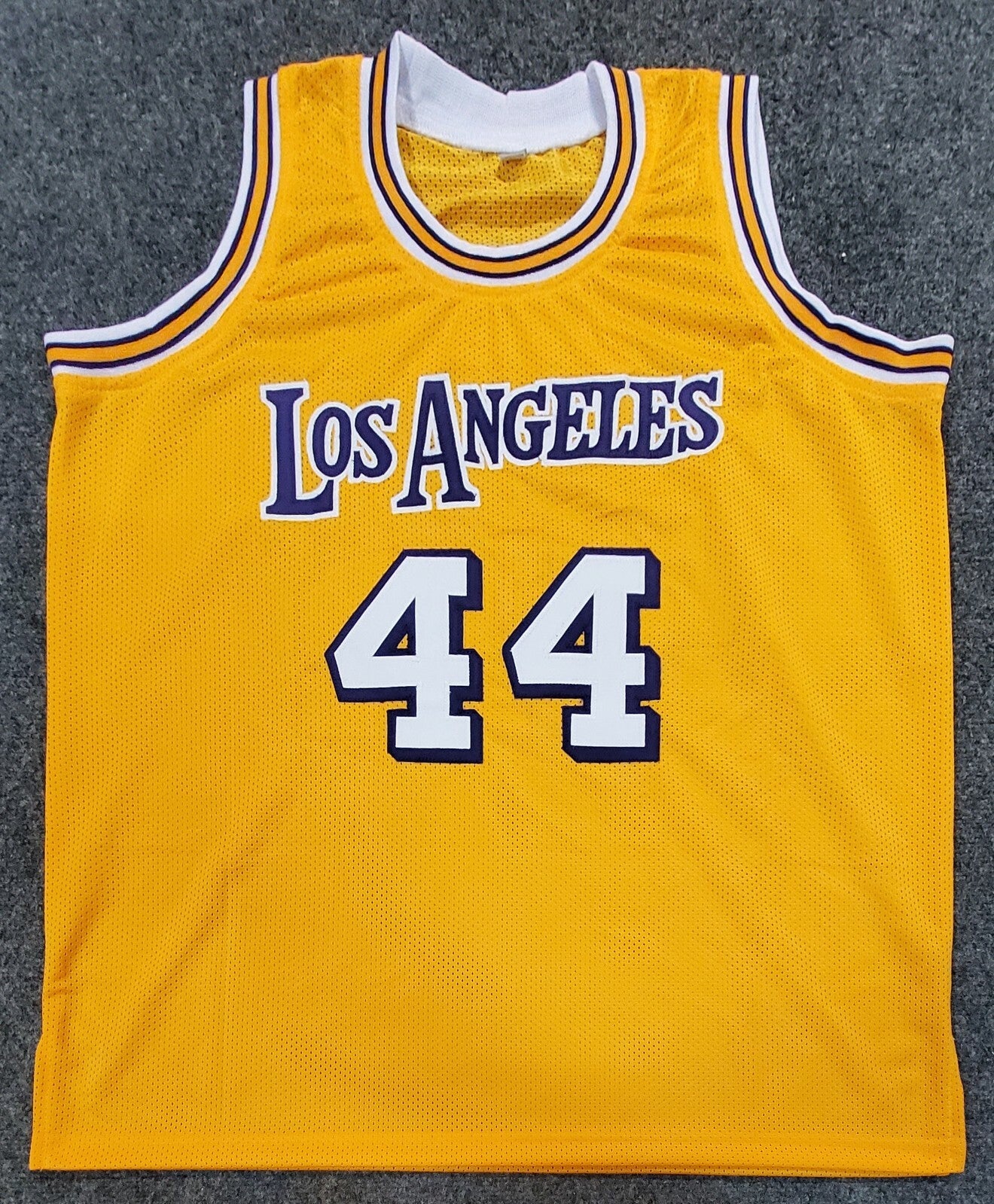 Los Angeles Lakers Jerry West Autographed Signed Jersey Jsa Coa