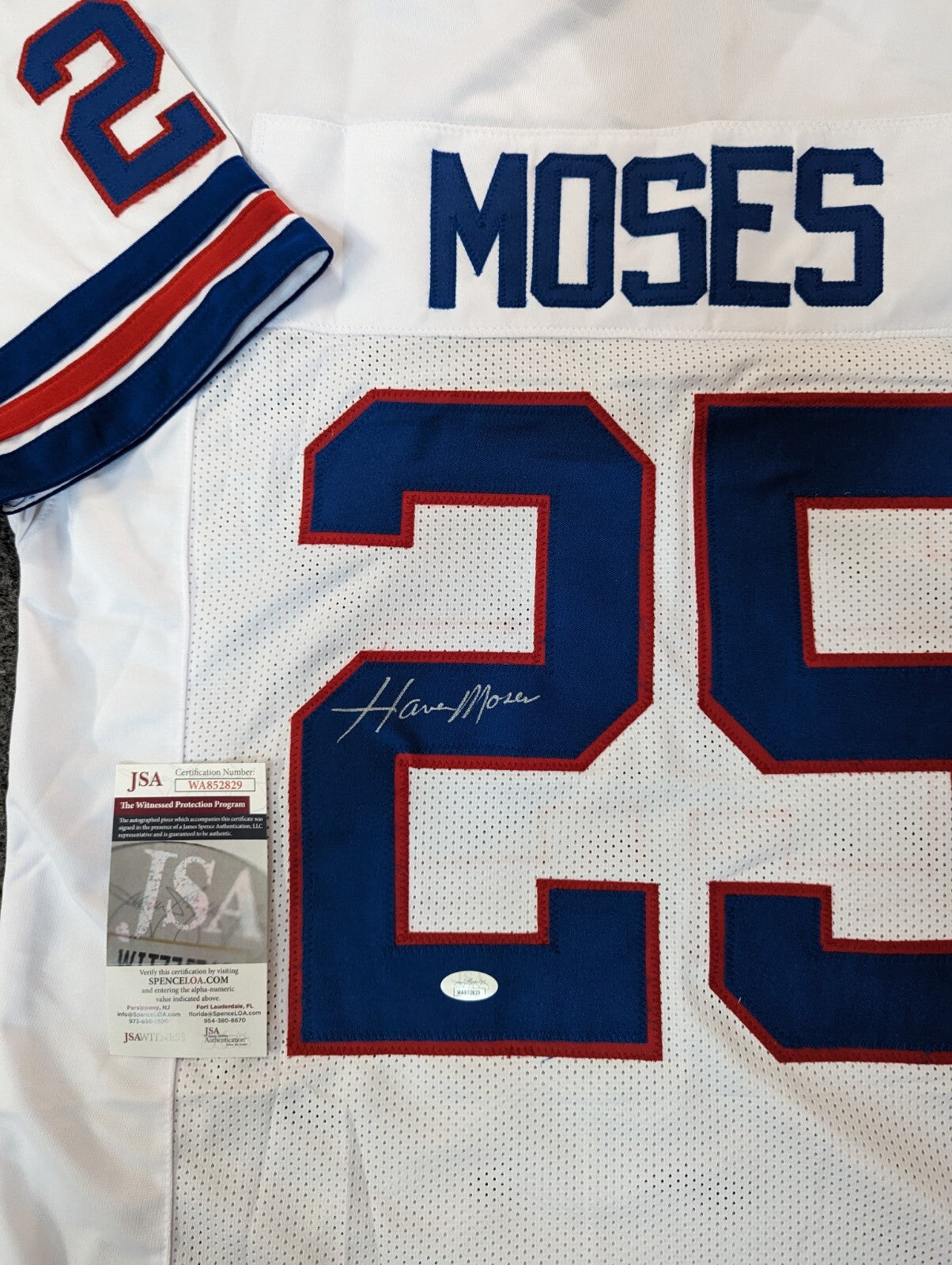 Buffalo Bills Haven Moses Autographed Signed Jersey Jsa Coa