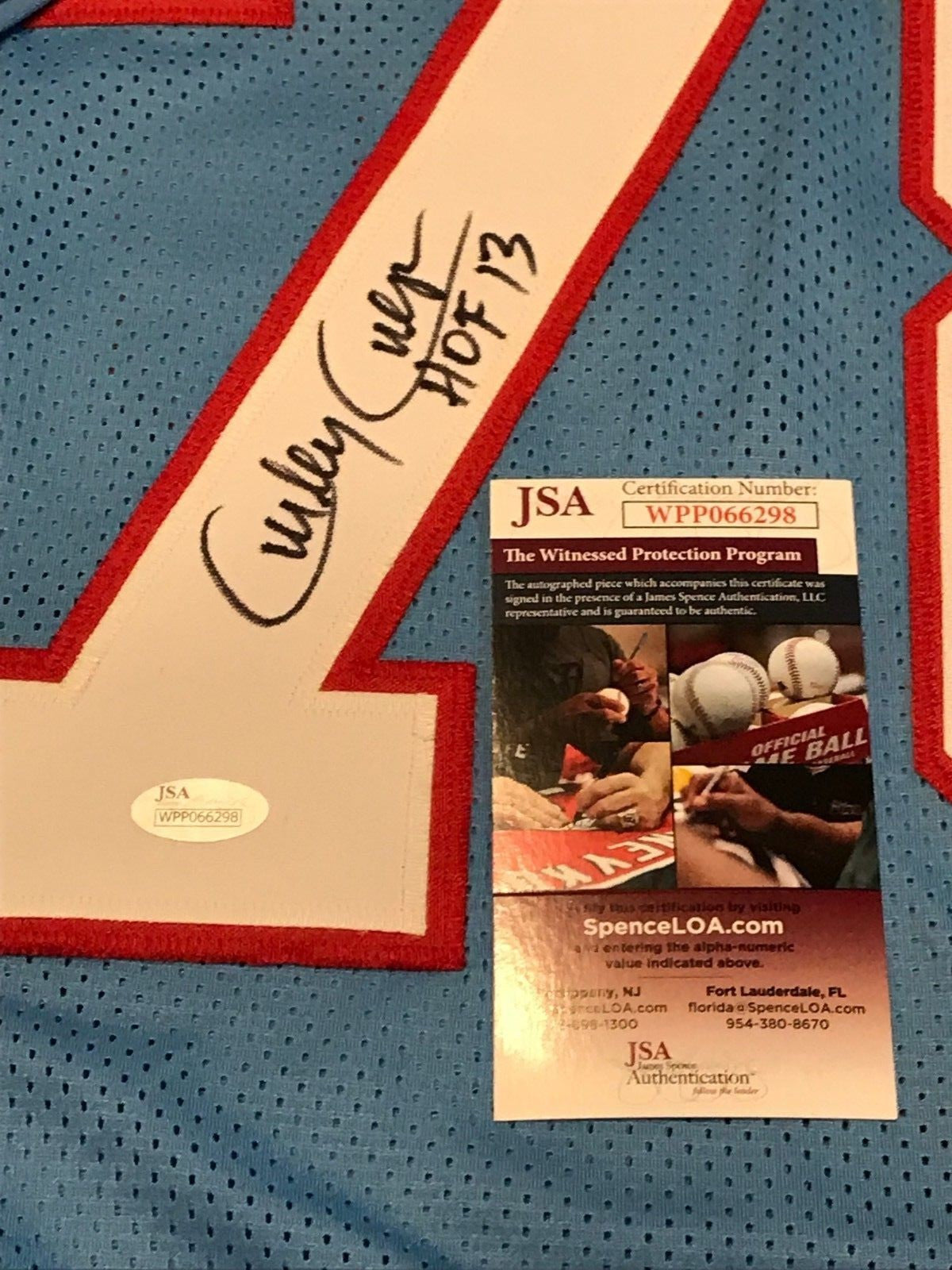 Houston Oilers Curley Culp Autographed Signed Inscribed Jersey Jsa  Coa
