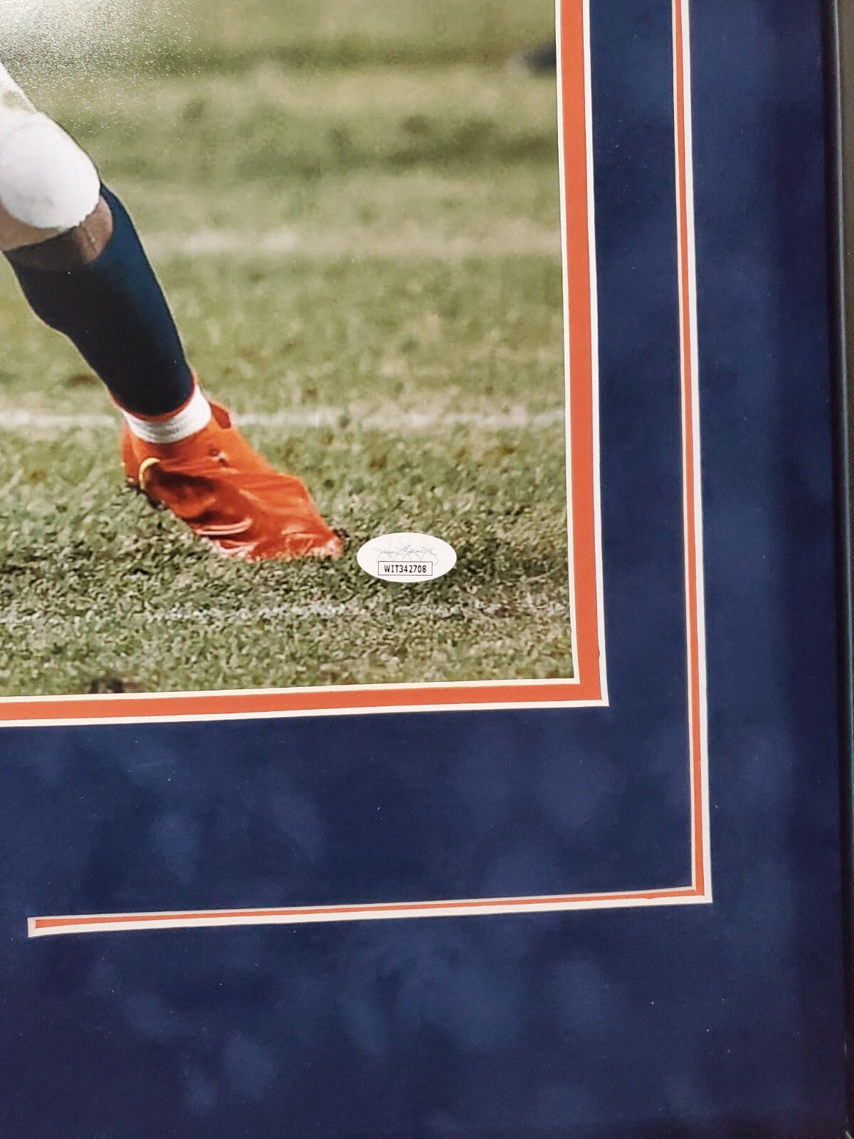 Denver Broncos Kj Hamler Framed Signed 16X20 Photo Jsa Coa