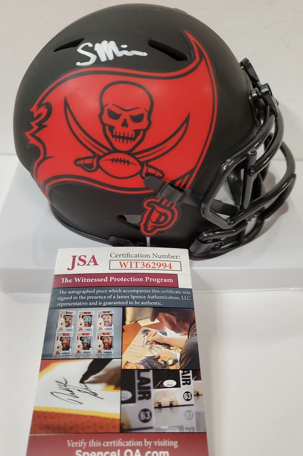 Scotty Miller Autographed Tampa Bay Buccaneers Eclipse Mini Helmet Jsa Coa