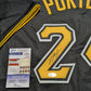 Pittsburgh Steelers Joey Porter Jr Autographed Pirates Style Jersey Jsa Coa