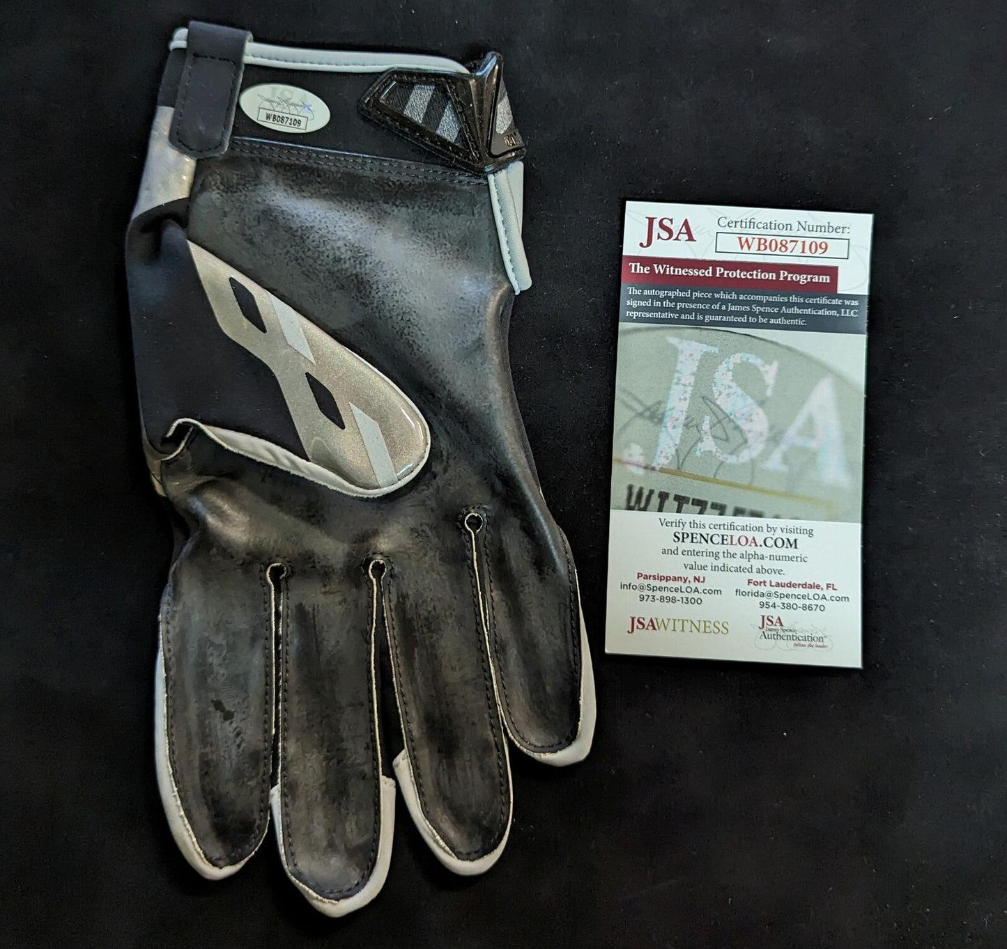 New York Giants Brian Burns Signed Glove Jsa Coa