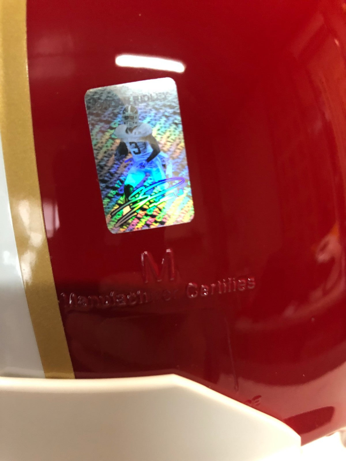 Calvin Ridley Autographed Signed Atlanta Falcons Full Size Helmet Gtsm Holo
