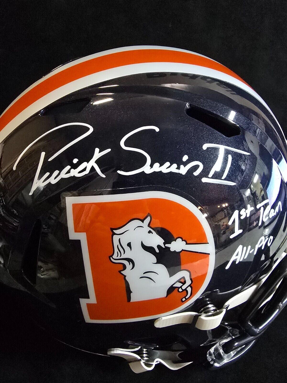 Denver Broncos Pat Surtain Ii Signed Insc Replica Full Size Helmet Beckett