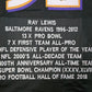 Baltimore Ravens Ray Lewis Autographed Signed Stat Jersey Beckett Holo