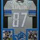 Framed Detroit Lions Sam Laporta Autographed Signed Jersey Beckett Hologram
