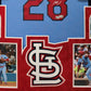 Suede Framed St Louis Cardinals Nolan Arenado Autographed Jersey Fanatics Holo