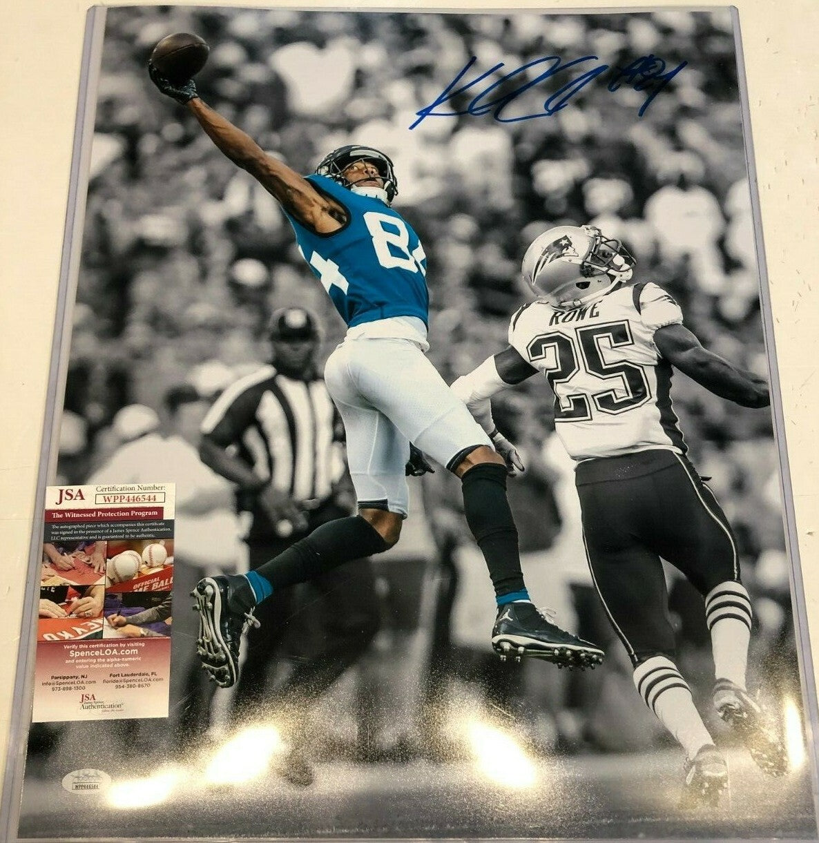 Keelan Cole Autographed Signed Jacksonville Jaguars 16X20 Photo Jsa Coa
