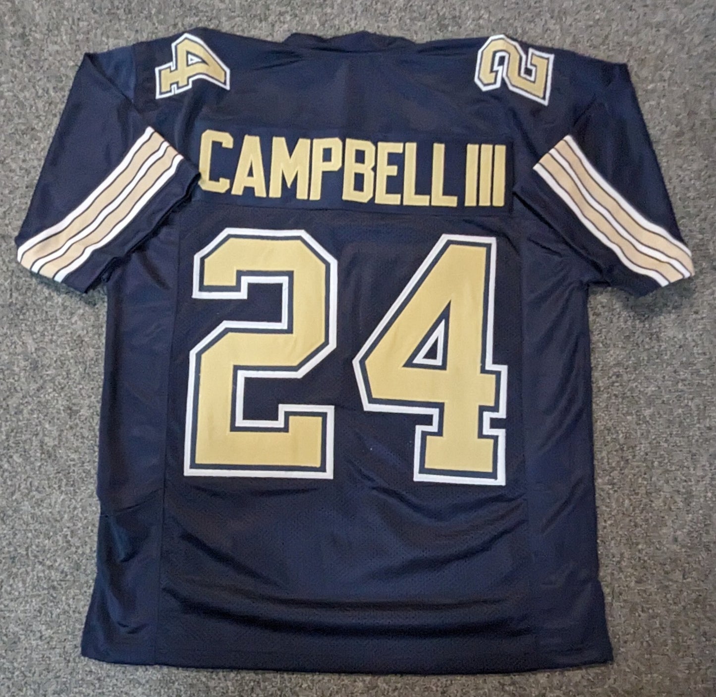 Phil Campbell Iii Unsigned Pitt Panthers Style Custom Jersey