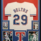 Framed Texas Rangers Adrian Beltre Autographed Signed Jersey Jsa Coa