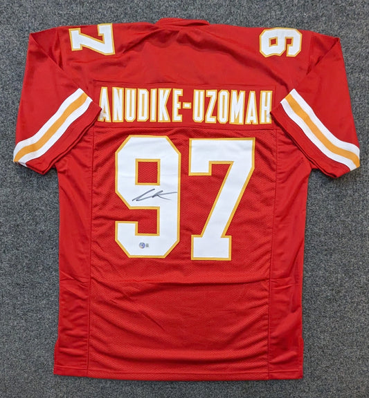 Kansas City Chiefs Felix Anudike-Uzomah Autographed Signed Jersey Beckett Holo