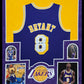 Framed In Suede L.A. Lakers Kobe Bryant Autographed Signed Jersey Psa Coa
