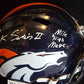 Denver Broncos Pat Surtain Ii Signed Insc Speed Replica Full Size Helmet Jsa