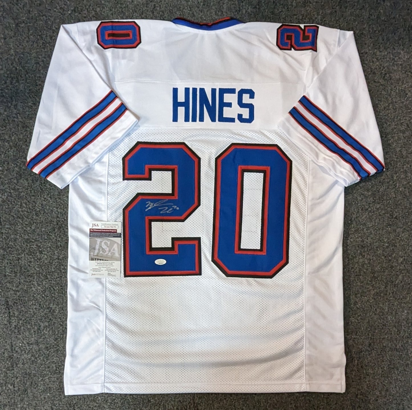 Buffalo Bills Nyheim Hines Autographed Signed Jersey Jsa Coa