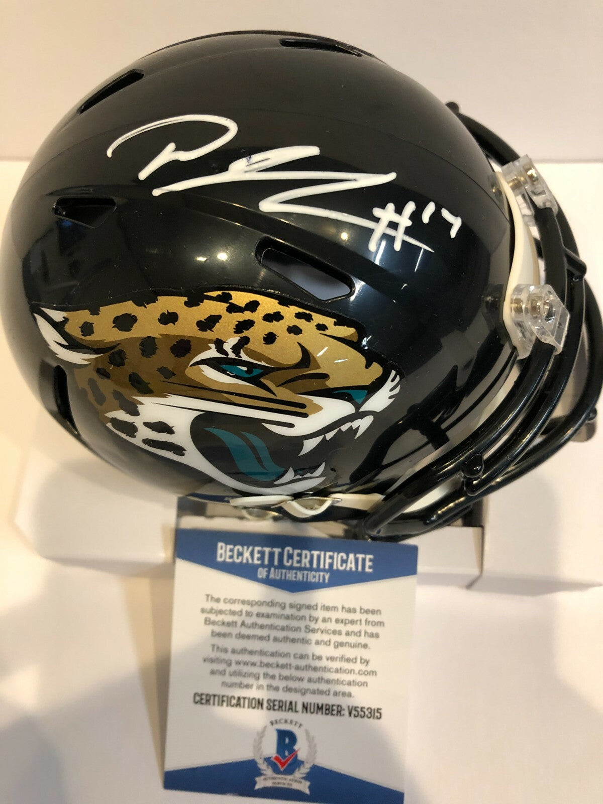 Dj Chark Autographed Signed Jacksonville Jaguars Speed Mini Helmet Beckett Coa