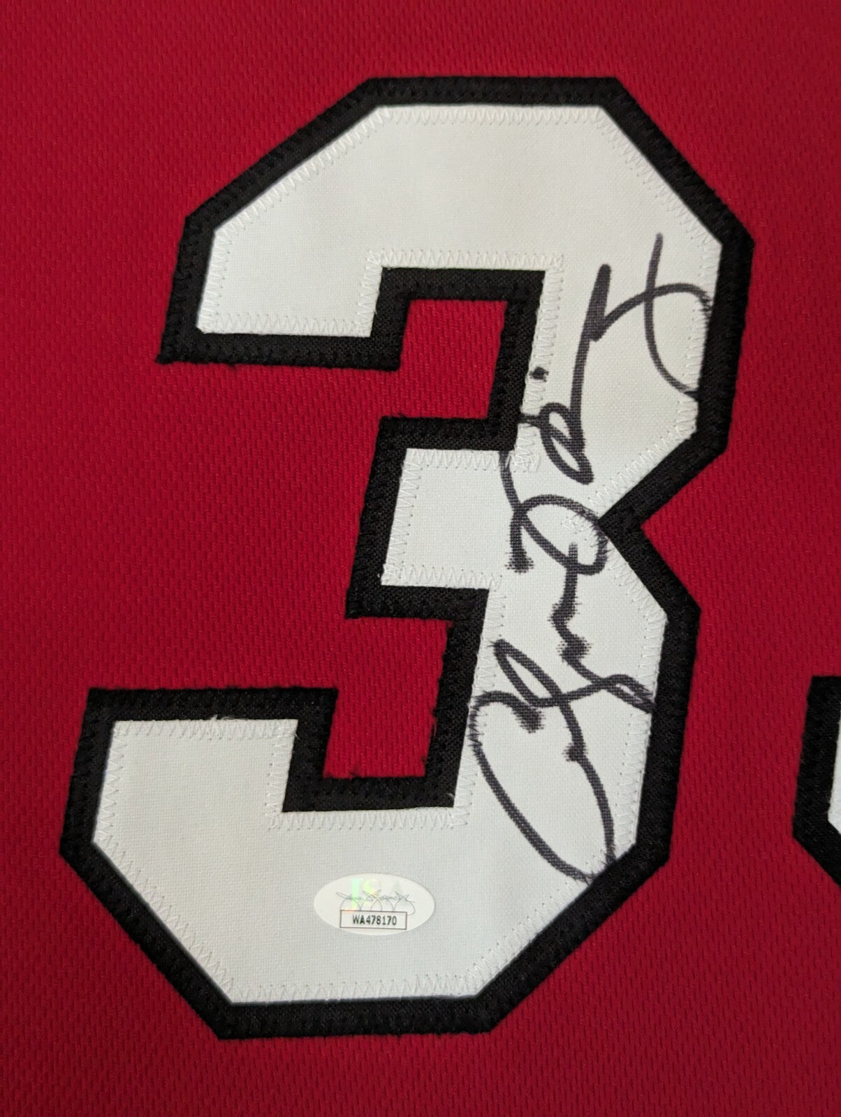 Framed Alonzo Mourning Signed Autographed Miami Heat Jersey Jsa Coa