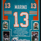 Framed Miami Dolphins Dan Marino Autographed Signed Stat Jersey Jsa Coa