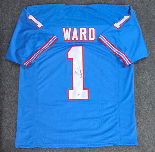 Houston Texans Cam Ward Autographed Signed Jersey Jsa Coa