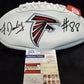 Atlanta Falcons Frank Darby Autographed Signed Falcons Logo Football Jsa Coa