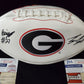 Georgia Bulldogs Eric Stokes & Tyson Campbell Dual Signed Logo Football Jsa Coa