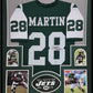 Framed New York Jets Curtis Martin Autographed Signed Jersey Psa Coa