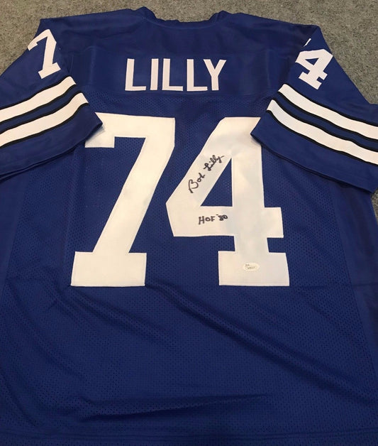 Bob Lilly Autographed Signed Inscribed Dallas Cowboys Jersey Jsa Holo