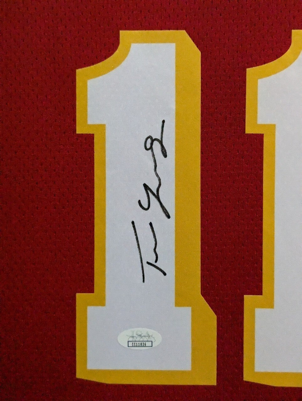 Framed In Suede Atlanta Hawks Trae Young Signed Autographed Jersey Jsa Coa