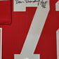 Framed St Louis Cardinals Dan Dierdorf Signed Inscribed Jersey Jsa Coa