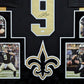MVP Authentics Framed In Suede New Orleans Saints Drew Brees Autographed Signed Jersey Jsa Coa 787.50 sports jersey framing , jersey framing