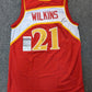 Atlanta Hawks Dominique Wilkins Autographed Signed Jersey Jsa Coa