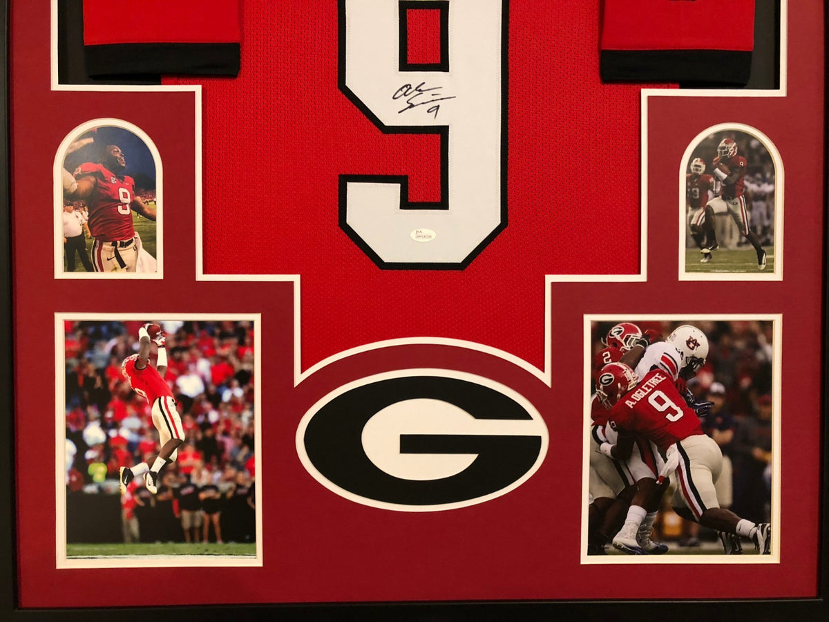 Framed Georgia Bulldogs Alec Ogletree Autographed Signed Jersey Jsa Coa