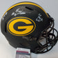 Green Bay Packers Eric Stokes Signed Insc Full Size Eclipse Replica Helmet Jsa