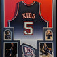 Framed New Jersey Nets Jason Kidd Autographed Signed Jersey Beckett Holo