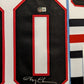Framed Chicago Blackhawks Xmas Vacation Chevy Chase Signed Jersey Beckett Coa