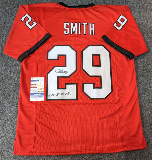 Georgia Bulldogs Christopher Smith Autographed Signed Inscribed Jersey Jsa Coa