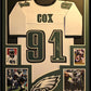 Framed Philadelphia Eagles Fletcher Cox Autographed Signed Jersey Jsa Coa
